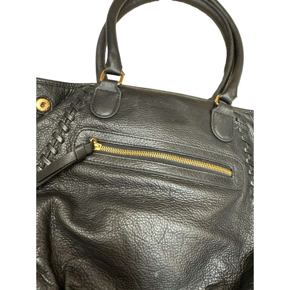 Isabella Fiore vintage leather tossled floral handbag purse SKU 3227 - Picture 10 of 16